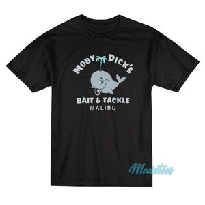 Moby Dick’s Bait & Tackle Malibu Graphic T-Shirt Black Small Surf Shop Tee